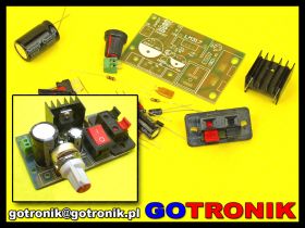 Zasilacz regulowany LM317 napięcie wyjściowe: 1,25V-30V