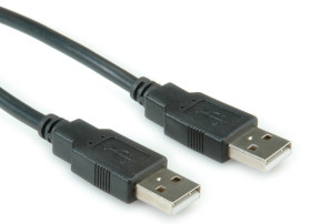 Kabel USB Złącze A USB A Złącze B USB A dł. 3m Przewód USB USB 2.0 kolor: Czarny