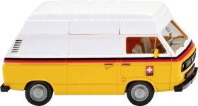 Wiking 029410 H0 Model samochodu Volkswagen Furgon dostawczy T3 z wysokim dachem "PTT"