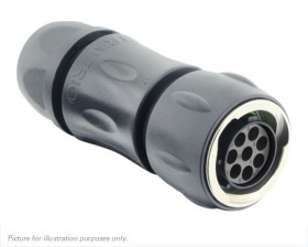 Złącze okrągłe 8-pinowe Standard Kabel Wtyk Souriau Sunbank by Eaton Żeńskie IP68, IP69K UTGX