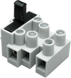 Connection terminal, 3 pole, 2.5 mm², clamping points: 1, gray, screw connection, 10 A, 503 SI/3 DS