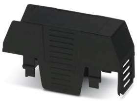 Upper part of housing, ABS/PC, (W x H x D) 22.6 x 75.26 x 36.95 mm, black, for enclosure, 1074972