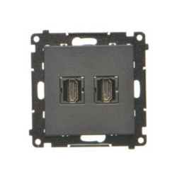 SIMON55 czarny TGHDMI2.01/149 Gn. HDMI podw.