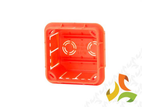 Puszka podtynkowa Pp/t 1 (76x76x50,5) biała pokrywa zaślepka tekturowa IP40 11.1 ELEKTRO-PLAST