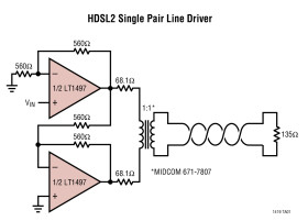 Dual 125mA, 50MHz Current Feedback Amplifier