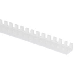 Edge protection profile, serrated edge, (W x H) 9.9 x 6.4 mm, PE, natural, 251-10509