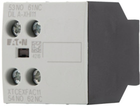 Auxiliary switch, 2 pole, 1 Form A (N/O) + 1 Form B (N/C), screw connection, 276421
