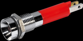 19050253 LED signal light, 5 mm, red, 12 V, indoor ref., Ø8 mm, 80 mcd