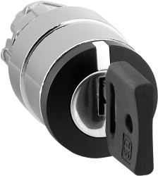 Schneider Electric ZB4BG0 ZB4BG0 Przełącznik wyboru, przedni element klucz 3 x +/- 45 ° przekręcenie klucza 1 szt.