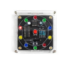 Zestaw DIY 10 LED Koło Szczęścia NE555 CD4017 dla początkujących. Zestaw do montażu obwodów,gra losowa,materiały PCB,edukacyjny