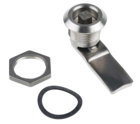 Zamek kwadratowy wycięcie panelu: 20.2 x 20.2mm Stal nierdzewna