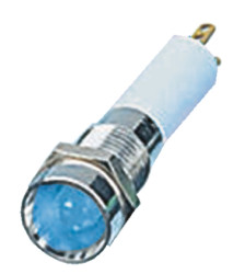 Lampka kontrolna do montażu panelowego 12V, niebieska 8mm LED Chrom CML Innovative Technologies