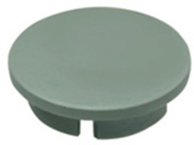 Front cap, Ø 15 mm, gray, for rotary knobs, 4309.0041