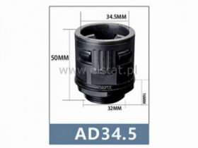 Przepust kablowy PG29 do peszla o średnicy 34,5mm