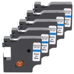 Taśma 5x D1 40916 do drukarki DYMO 9mm 7m niebieska taśma czarny nadruk /5szt./