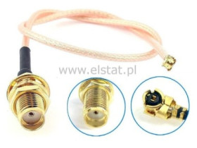 Adapter SMA żeńskie U.FL ( IPX) ( przewód 40cm )