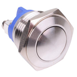 Off-(On) 16mm Domed Stainless Steel Vandal Resistant Push Button Switch 2A SPST Screw