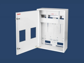 Szafka licznikowa natynkowa/podtynkowa (uniwersalna) 2-licznikowa 3-fazowe 18 modułów plombowana IP30 115mm RU-2L-P Z O/E