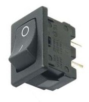 MK1020B Przełącznik kołyskowy, czarny, jednobiegunowy ON-OFF [SPST]