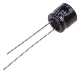 Kondensator 47μF 50V dc Radialny, Otwór przelotowy RS PRO roztaw: 3.5mm 8 (Dia.) x 7mm