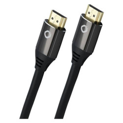 Oehlbach D1C92489 HDMI Cable 8K UHD Black Gold Plated 0.75 m