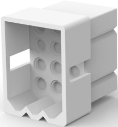 Plug housing, 12 pole, pitch 5.03 mm, straight, natural, 770102-1