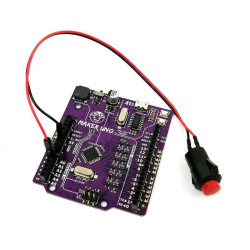 Cytron Push Button Panel Mount 12MM with Wire (20cm)