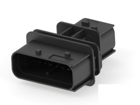 Wtyk PCB 2-pinowe raster: 4mm 2-rzędowe TE Connectivity Montaż na płytce drukowanej Żeński