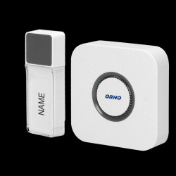 Dzwonek bezprzewodowy TORINO 2 DC bateryjny learning system 58 dźwięków 400m OR-DB-FX-152 Orno