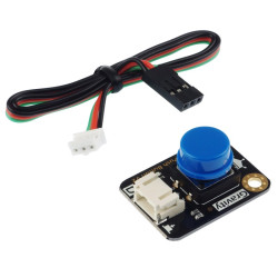 Gravity: Digital Push Button - przycisk z LED (niebieski)