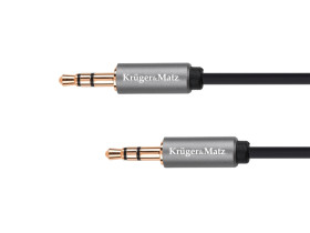 Kabel jack 3.5 wtyk stereo - 3.5 wtyk stereo 1.8m Kruger&Matz Basic