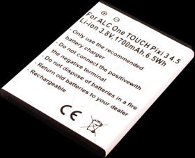 13362 Smartphone battery for Alcatel devices, Li-Ion, 1700 mAh