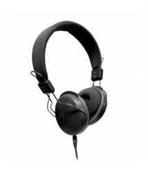 Słuchawki stereo z mikrofonem czarne