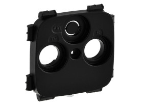 VALENA ALLURE Plakietka czarna gniazda TV-RD-SAT ( 2-3 otwory, Plakietka do gniazd innych producentów ) 754808 LEGRAND