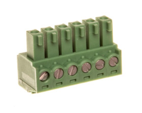 Wtyk śrubowy do płytek drukowanych 6P zielony MC 1,5/ 6-ST-3,81 1803617 /50szt./