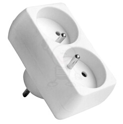 Rozgałęźnik 2x2P+Z R-2B 16A Brilum 3461