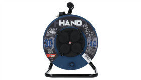 Przedłużacz Budowlany Zwijany Na Bębnie Rozgałęźnik Na 4 Gniazda 2P+Z 230V...