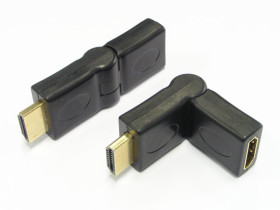 Przejście wtyk HDMI - gniazdo HDMI kątowe regulowane 180°