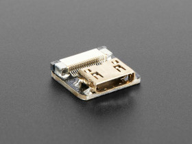 Adafruit DIY HDMI Cable Parts - Straight Mini HDMI Socket Adapter