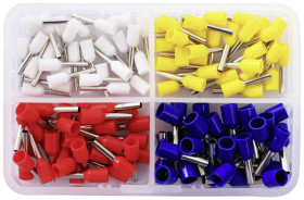 Quadrios 2010C389 Zestaw końcówek rurkowych 2010C389, z częściową izolacją , 0.75 mm² x 8 mm, 120 szt.