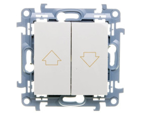 Simon 10 Łącznik żaluzjowy 10A IP20 biały CZW1.01/11