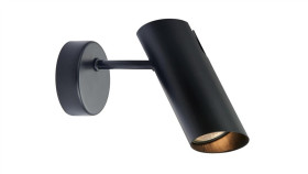 Kinkiet Futuro Z Regulowanym Kloszem Czarny Na Gu10 Do Nowoczesnego Salonu...