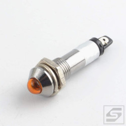 Kontrolka LED IND8-24O-A;24VDC;IP40 wypukła;metal;pomarańczowy;ot.8.2mm