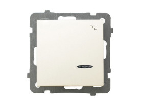 AS Wyłącznik schodowy z podświetleniem ecru ŁP-3GS/m/27 OSPEL