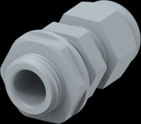 Cable gland, M16, Clamping range 4 to 8.1 mm, IP68, gray, 1SNG626017R0000
