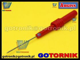 Elastyczna sonda ostrzowa - igła pomiarowa CZERWONA