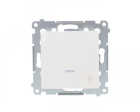 Simon 54 Przycisk /światło/ z podświetleniem, szybkozłącza, biały DS1L.01/11