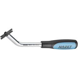Hazet 4968-12 Brake Line Scraper Curved Design 2-Component Grip 245mm