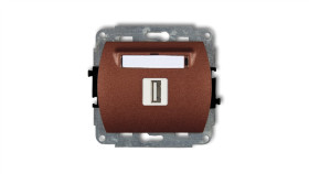 Trend Gniazdo Pojedyncze Usb-Aa 3.0 Brązowy Metalik 9Gusb-5