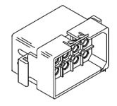Obudowa złącza 15-pinowe 3-rzędowe raster: 6.3mm Molex Męski Montaż na panelu STANDARD .093" Wtyk na gniazdo i styki o